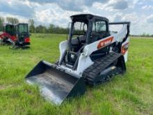 2023 BOBCAT T76 RUBBER TRACKED SKID STEER SN-26133 powered by diesel engine, equipped with rollcage,