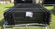 (20) Wrought Iron Fence Panels - 10' x 7'