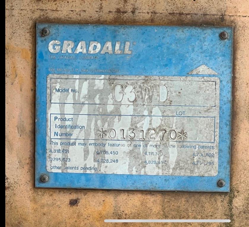GRADALL G3WD HIRAIL WHEEL EXCAVATOR, 8,200 Hours,  DIESEL, 4’ SMOOTH BUCKET