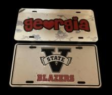 (2) Decorative License Plates: Valdosta State