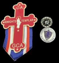 Masonic Knights Templar Pins