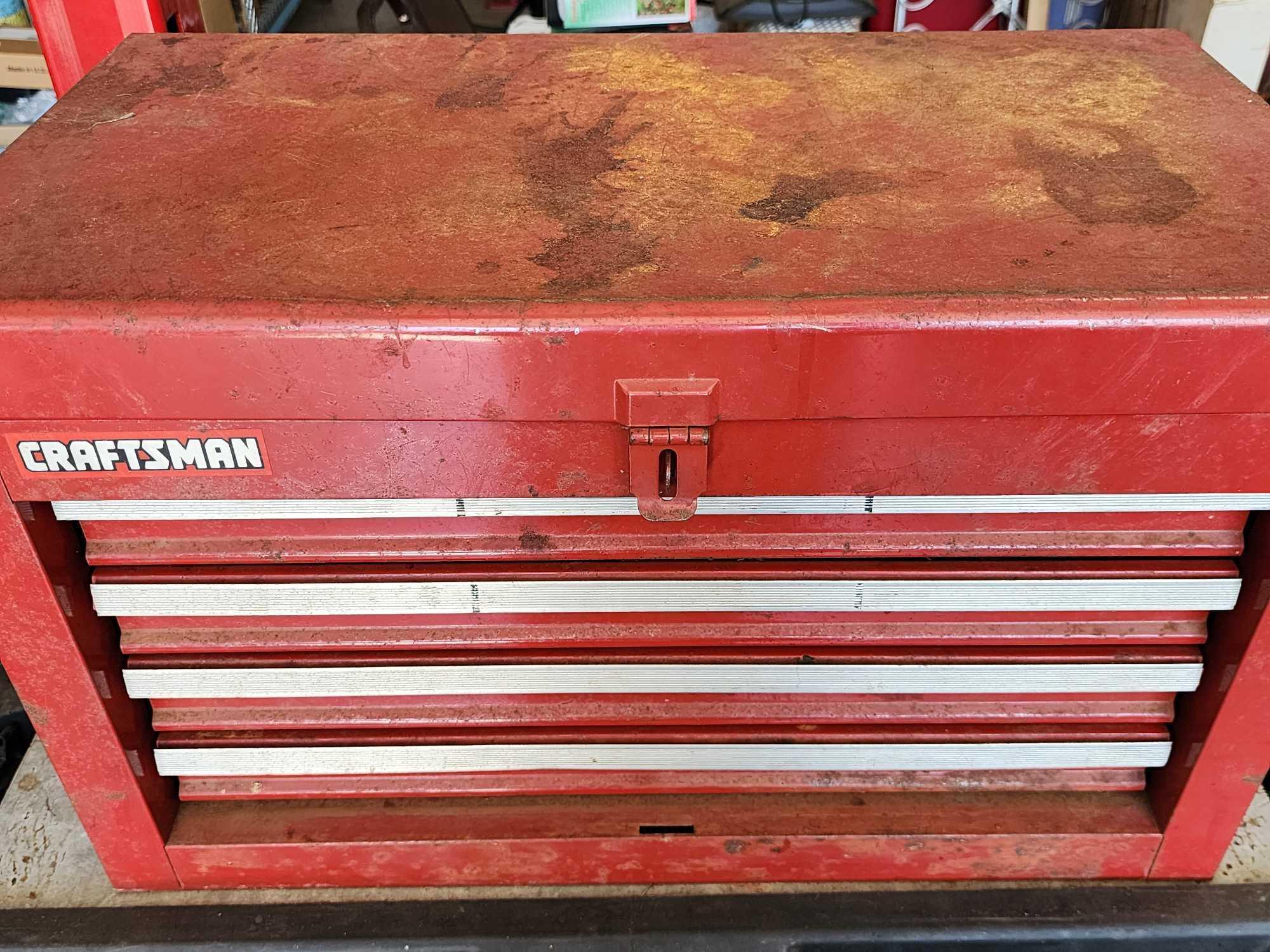 (1) Craftsman tool chest: CONTENTS INCLUDED