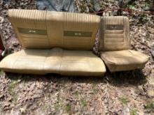 65-66 Mustang rear pony seat - one not matching front seat