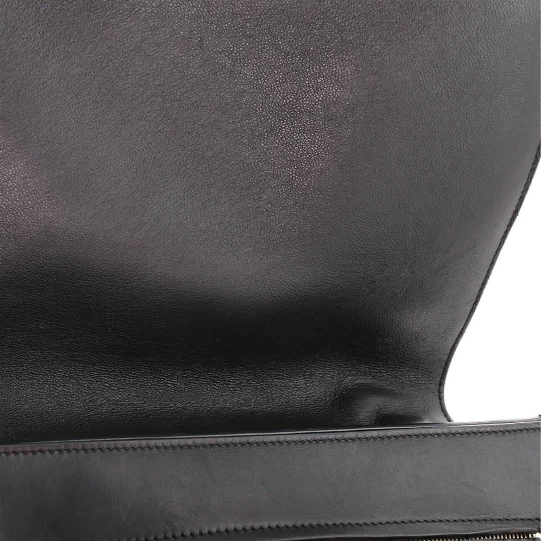 Celine Tricolor Trapeze Bag Suede Medium Neutral