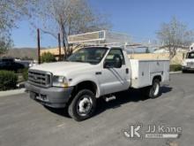 2003 Ford F450 Utility Truck Runs & Moves