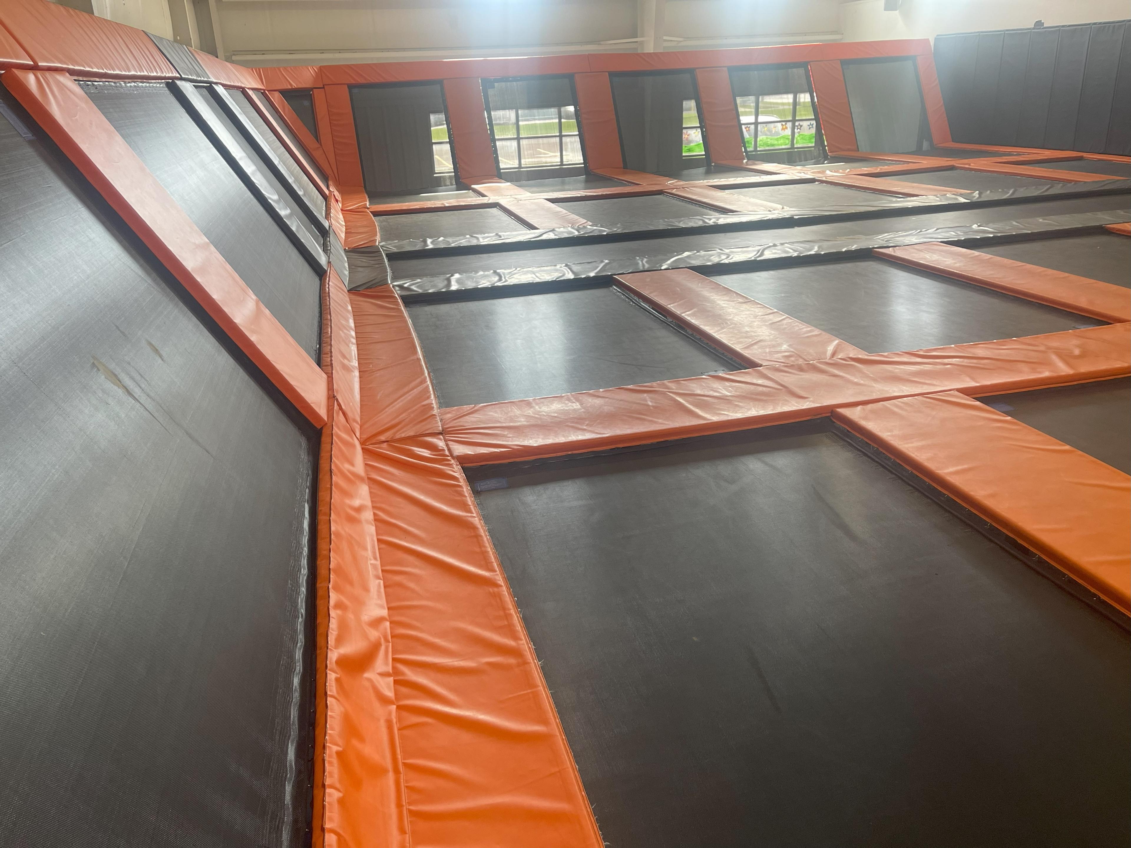 large trampoline system