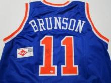 Jalen Brunson of the NY Knicks signed autographed basketball jersey PAAS COA 151