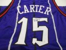 Vince Carter of the Toronto Raptors signed autographed basketball jersey PAAS COA 487