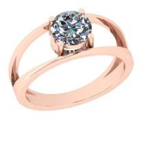 CERTIFIED 2.01 CTW E/VS1 ROUND (LAB GROWN Certified DIAMOND SOLITAIRE RING ) IN 14K YELLOW GOLD