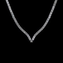 4.66 CtwVS/SI1 Diamond 3 Prong Set 14K White Gold Necklace (ALL DIAMOND ARE LAB GROWN )