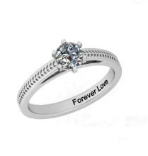 CERTIFIED 1 CTW E/VS1 ROUND (LAB GROWN Certified DIAMOND SOLITAIRE RING ) IN 14K YELLOW GOLD
