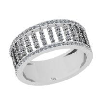 0.50 Ctw Si2/i1 Diamond 14K White Gold Eternity Band Ring