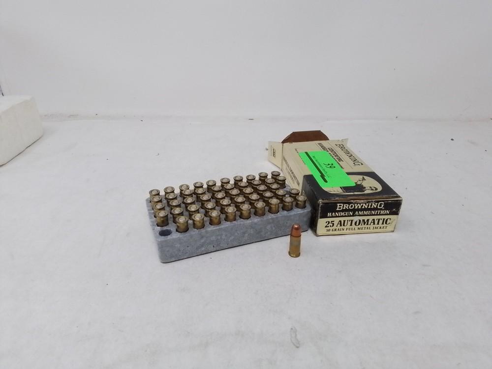 49rnd Browning 25auto 50gr FMJ