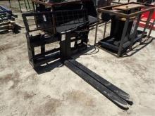 AGT Skid Steer Hydraulic Forklift Attachment