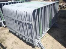 AGT 7' L x 3' H Crowd Control Fence Panels