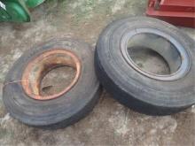 (2) 9.00 P20 Tires & Rims