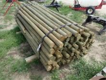 100 New Wooden Treated Posts