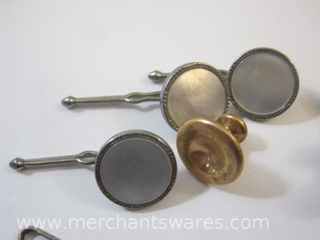 Assorted Button Cuff Links from Heraldic and more, 1 oz