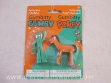 Sealed Gumbitty Gumby and Pokey Figures, Toyi, 2 oz