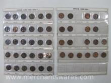 Lincoln Cents 1962- 1980's includes Coins as Pictured, 9 oz
