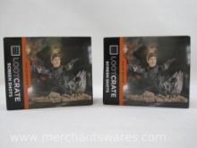 Two Lootcrate Screen Shots Halo Icons ODST Buck Figures, New in Boxes, 1 lb