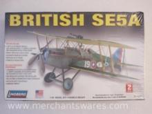 British SE5A 1/48 Scale Model Kit, sealed, Lindberg Models, 6 oz