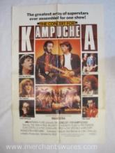The Concert for Kampuchea Poster Featuring The Who, Robert Plant, Pretenders and more, poster has
