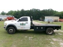 (0556)  2019 DODGE RAM 4500 FLAT BED WITH TITLE