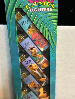 Set of 5 Club Camel Lighters unused in Original Box from 1992