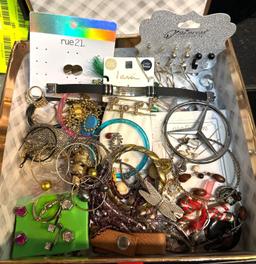 Box filled with Unsearched Jewelry from abandoned Storage unit