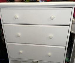 3 Drawer Dresser with Toy Bin at the Bottom 47" Tall x 30" W