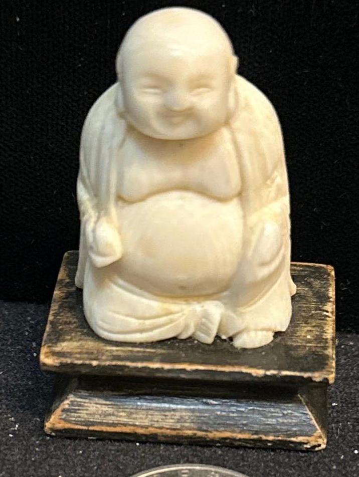 Antique Ivory Carved Buddha