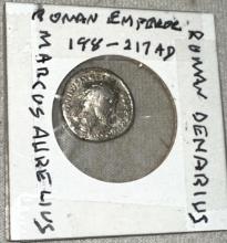 Ancient Roman Silver Denarius Coin