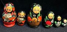 Vintage Russian Matryoshka Nesting Dolls- 2 Sets
