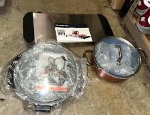 Electric Skillet, Pot with Lid and Warming Tray- ALL New
