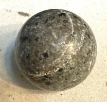 2" Stone Ball- appears to be Granite