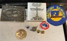 VTG Boeing Airplane Co. Employees Pins, Rollout 737-300 Medal and More