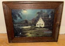 Antique Framed Picture 10" x 8"