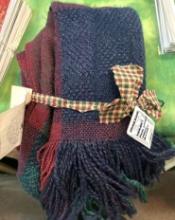 New Kennebunk Weavers Hand Woven Throw Blanket