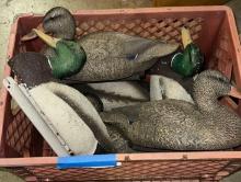 Crate of Duck Decoys