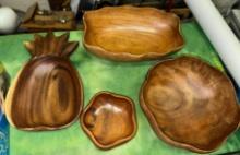 4 Nice Wood Bowls