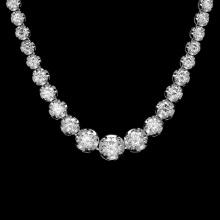 18k White Gold 9.20ct Diamond Necklace