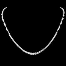 18k White Gold 6.00ct Diamond Necklace