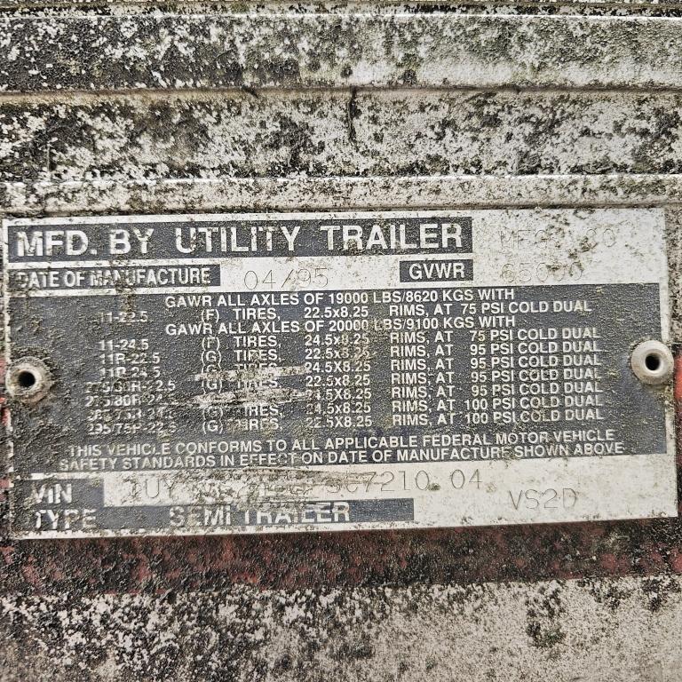 1995 Utility Box Trailer