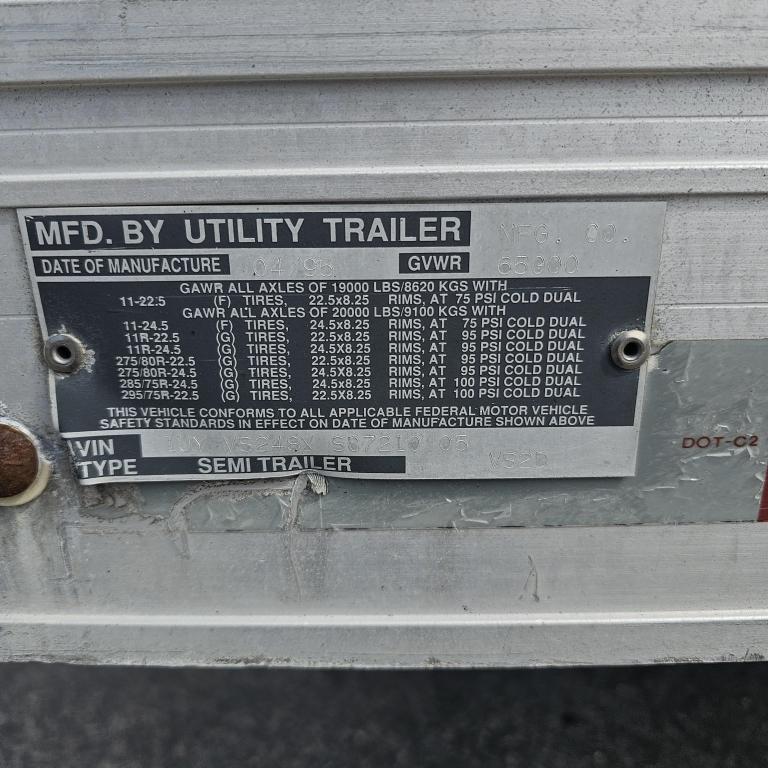 1995 Utility Dry Van trailer