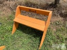 BLESSED WOODEN BENCH