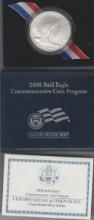 2008-P BALD EAGLE COMMEMORATIVE PROOF SILVER DOLLAR