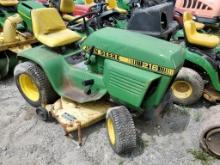 John Deere 216 Riding Tractor 'AS-IS'