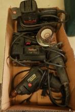 Box of Assorted Power Tools