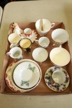 Box of Assorted Cups & Saucers